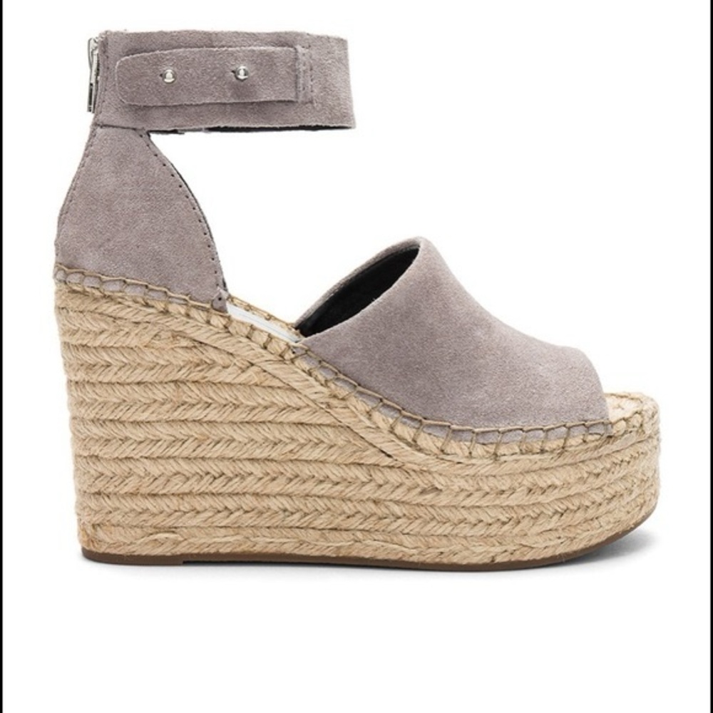 Dolce Vita Nib Wedges in color Smoke (Gray Suede)